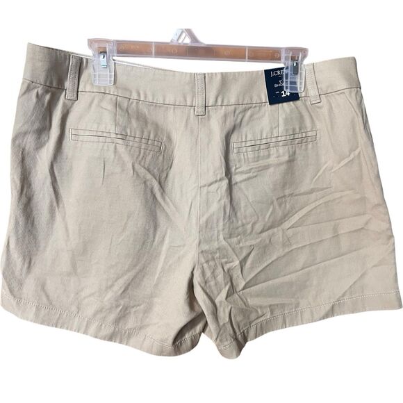 NWT J.Crew Khaki Twill 5" Shorts Size 14 Preppy Classic Outdoor Basic Neutral - Picture 3 of 6